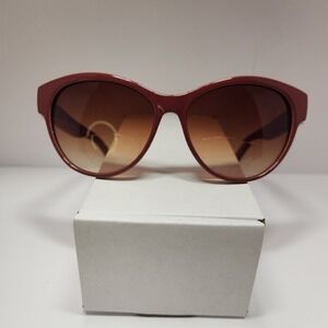 Women's +2.00 Reader Sunglasses Brown Frame Gradient Lens Stylish Design
